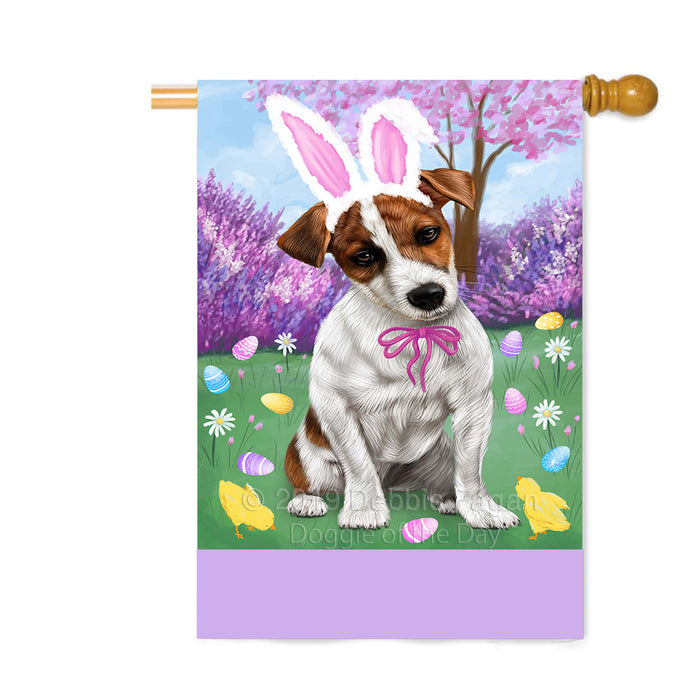 Personalized Easter Holiday Jack Russell Dog Custom House Flag FLG-DOTD-A58953