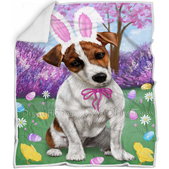 Jack Russell Terrier Dog Easter Holiday Blanket BLNKT58098