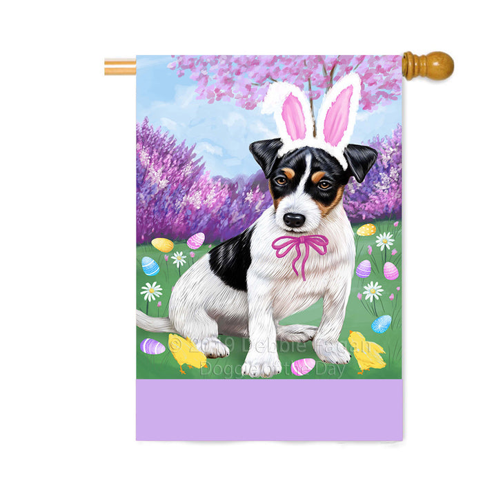 Personalized Easter Holiday Jack Russell Dog Custom House Flag FLG-DOTD-A58954
