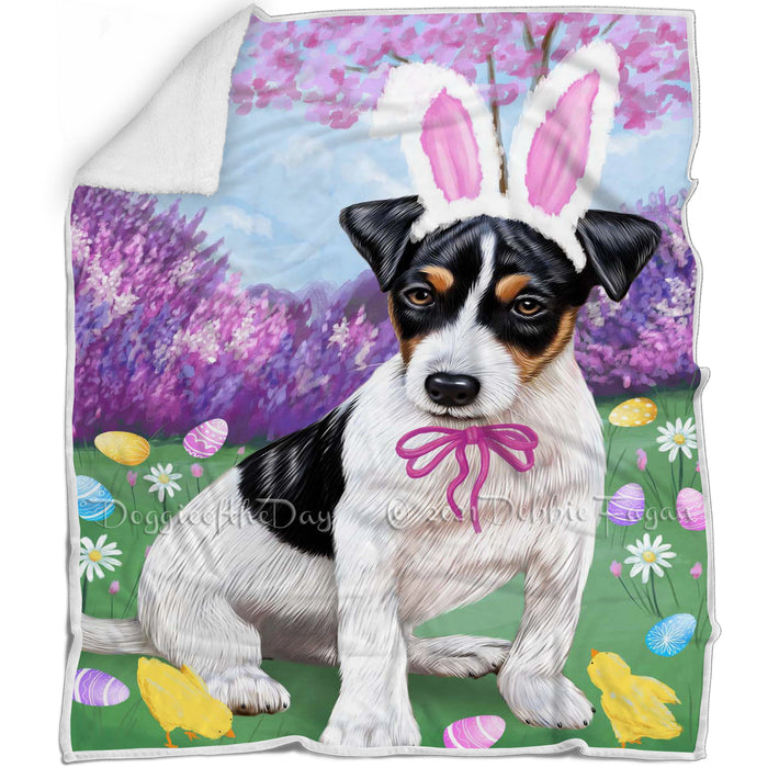 Jack Russell Terrier Dog Easter Holiday Blanket BLNKT58107
