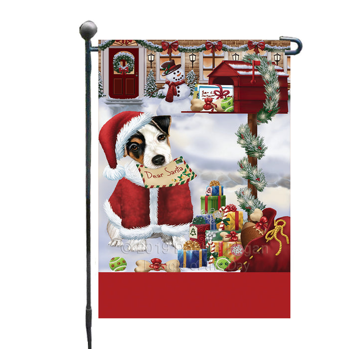 Personalized Happy Holidays Mailbox Jack Russell Dog Christmas Custom Garden Flags GFLG-DOTD-A59943