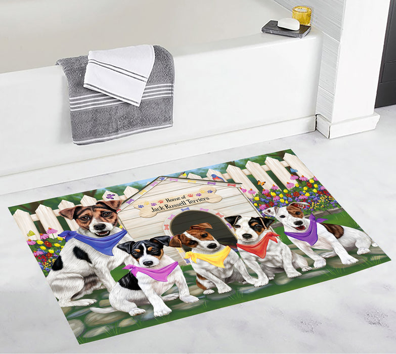 Spring Dog House Jack Russell Dogs Bath Mat