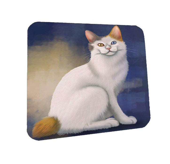 Japanese Bobtail Cat Coasters Set of 4
