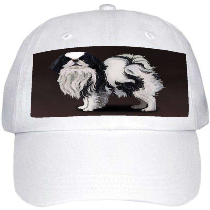 Japanese Chin Dog Ball Hat Cap Off White