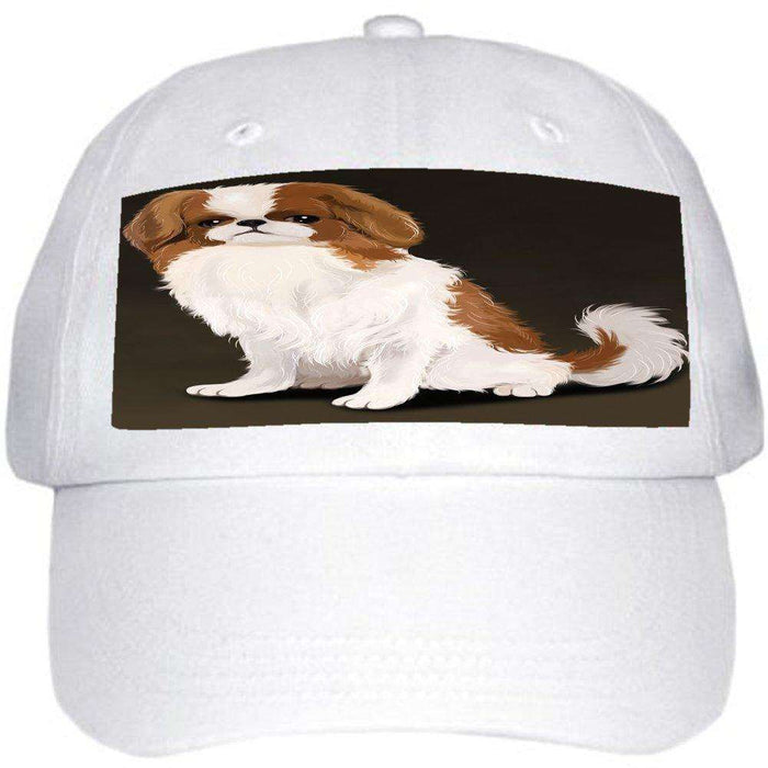 Japanese Chin Red And White Ball Hat Cap Off White