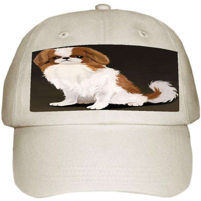 Japanese Chin Red And White Ball Hat Cap Off White