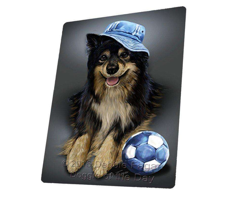 Jesi Black Tri Dog Wearing Hat with Ball Tempered Cutting Board