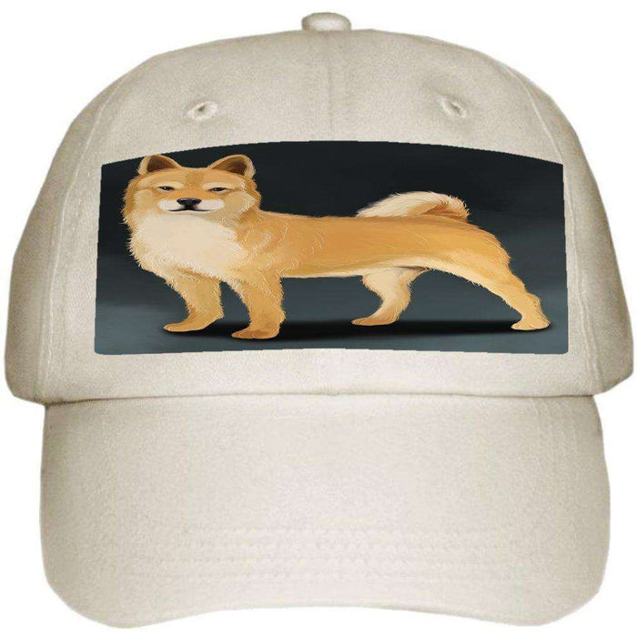Jindo Dog Ball Hat Cap Off White