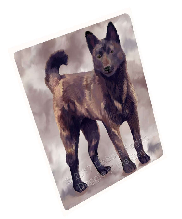 Kai Ken Dog Art Portrait Print Woven Throw Sherpa Plush Fleece Blanket