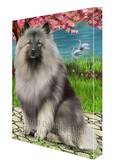 Keeshond Dog Canvas Print Wall Art Décor CVS92618