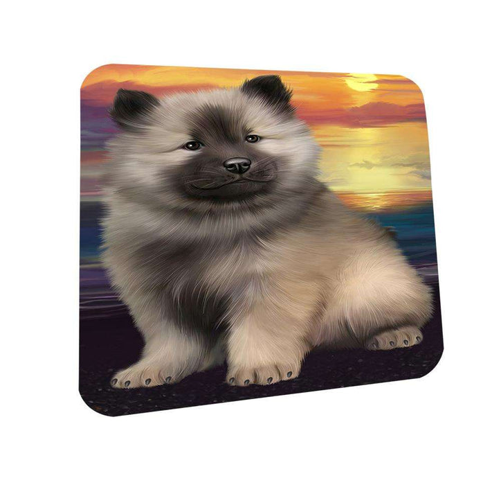 Keeshond Dog Coasters Set of 4 CST52748