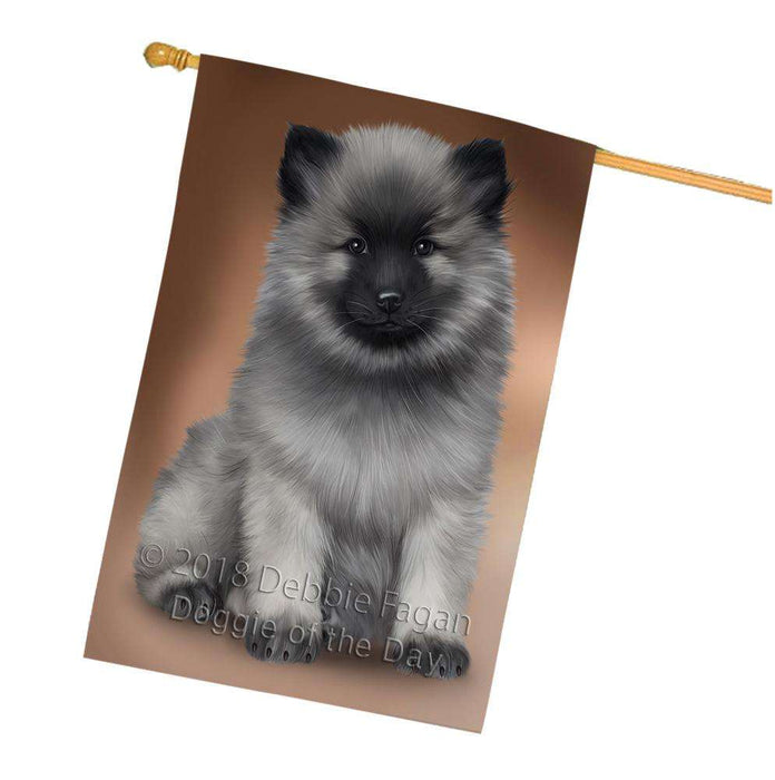 Keeshond Dog House Flag FLG52939