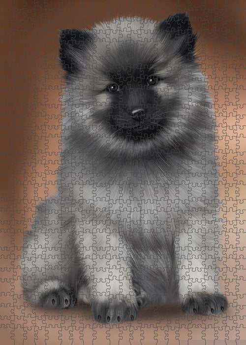 Keeshond Dog Puzzle with Photo Tin PUZL62538