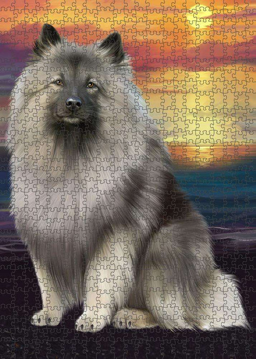 Keeshond Dog Puzzle with Photo Tin PUZL62722