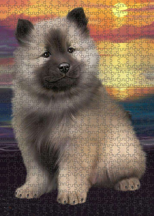 Keeshond Dog Puzzle with Photo Tin PUZL62730