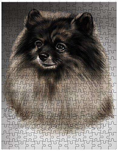 Keeshonds Dog Art Portrait Print 300 Pc. Puzzle with Photo Tin