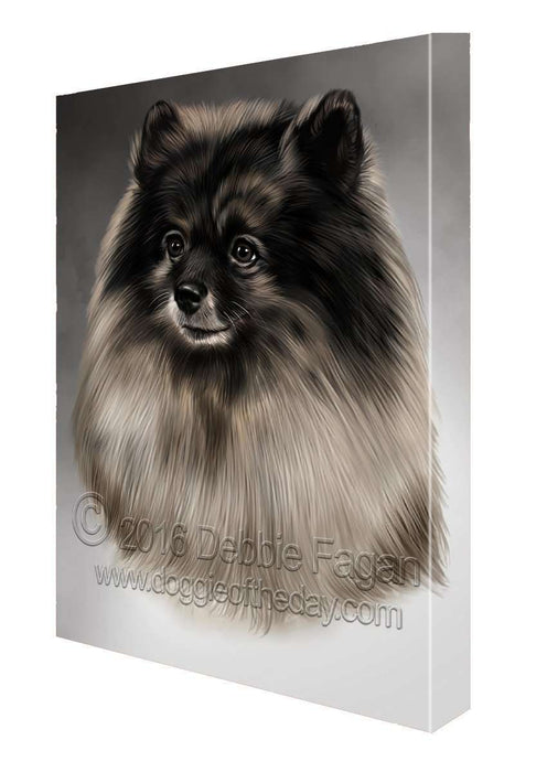 Keeshonds Dog Art Portrait Print Canvas