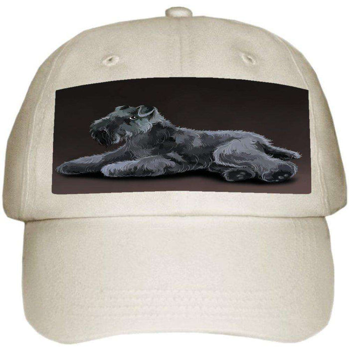 Kerry Blue Terrier Dog Ball Hat Cap Off White