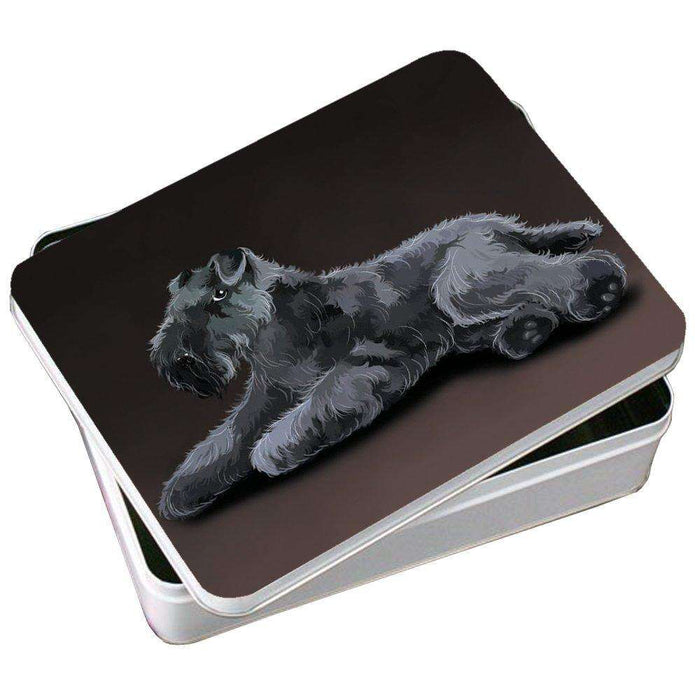 Kerry Blue Terrier Dog Photo Storage Tin
