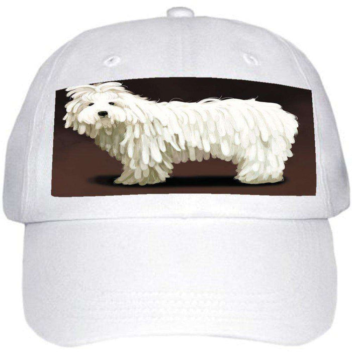 Komondor Dog Ball Hat Cap Off White