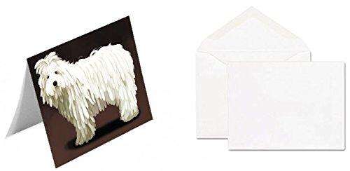 Komondor Dog Handmade Artwork Assorted Pets Greeting Cards and Note Cards with Envelopes for All Occasions and Holiday Seasons