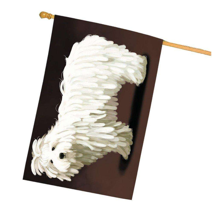 Komondor Dog House Flag