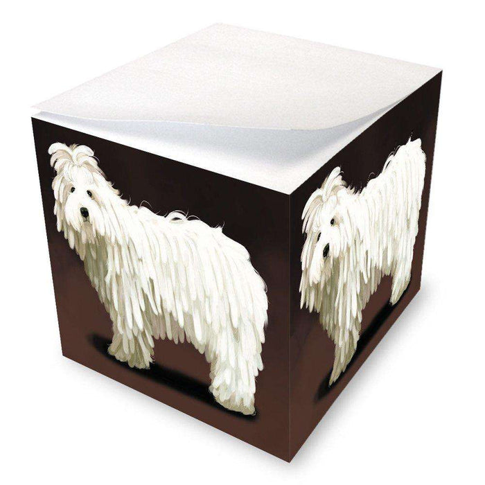 Komondor Dog Note Cube