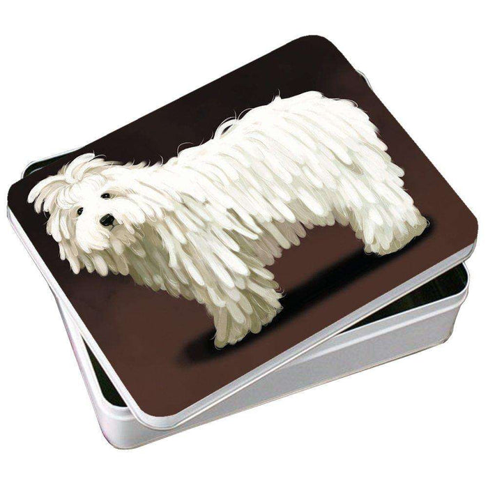 Komondor Dog Photo Storage Tin