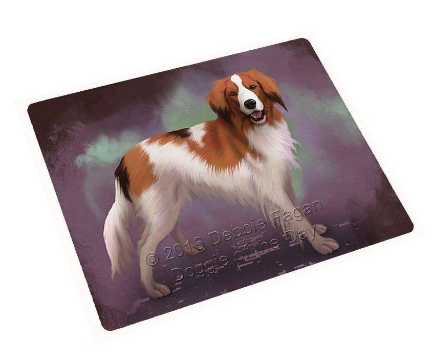 Kooikerhondje Dog Art Portrait Print Woven Throw Sherpa Plush Fleece Blanket