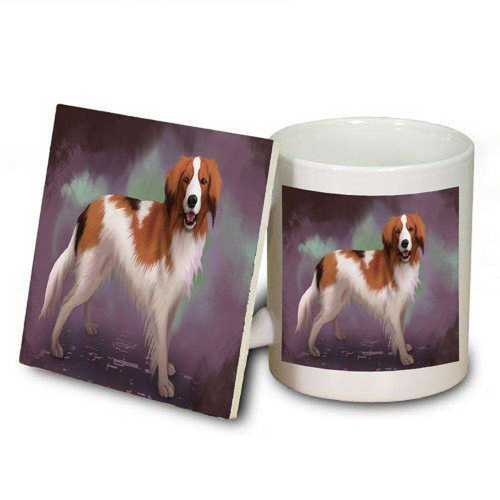 Kooikerhondje Dog Mug and Coaster Set