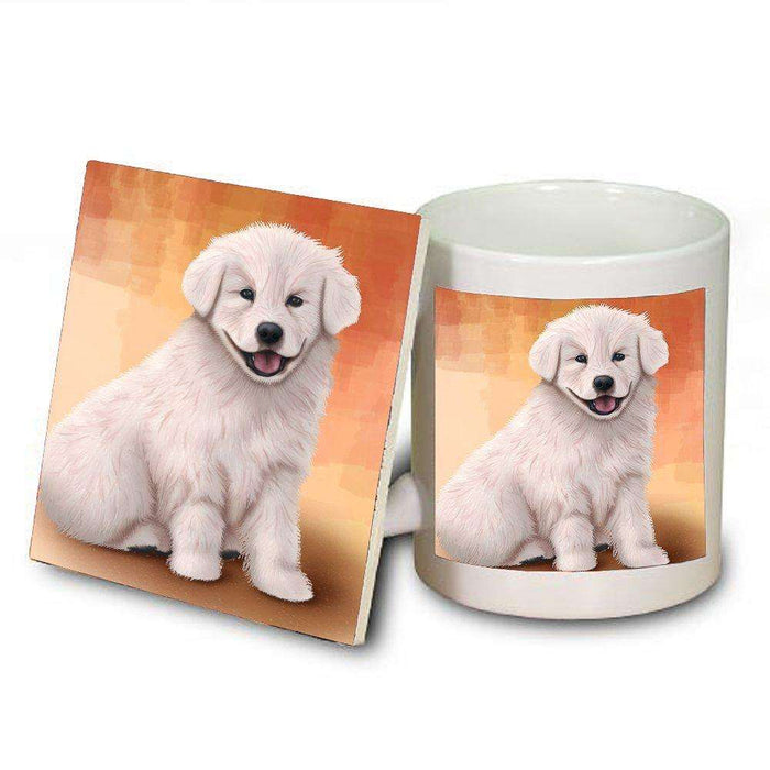 Kuvasz Dog Mug and Coaster Set