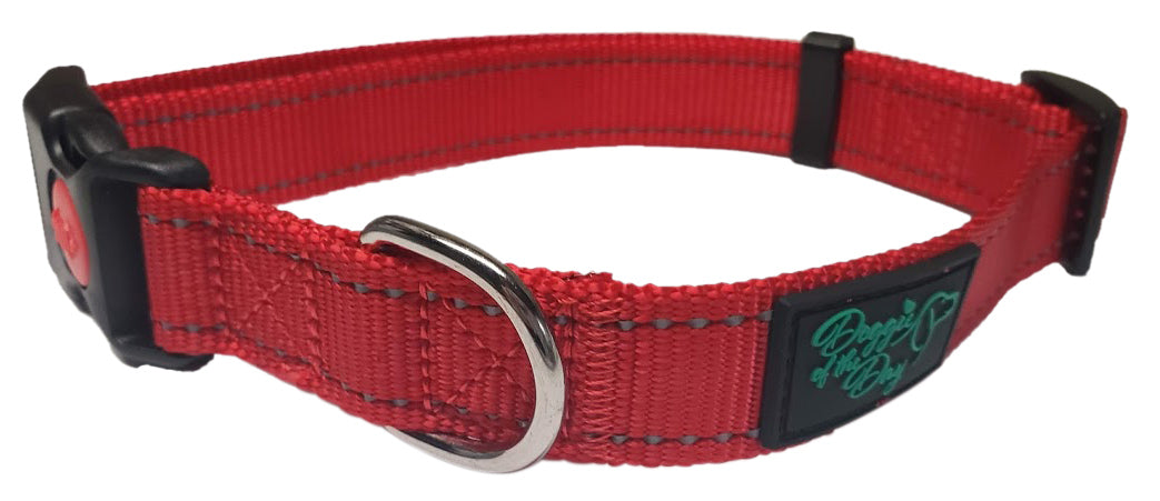 Reflective Nylon Buckle Dog Collar- We Donate to Rescues For Each Collar Purchased