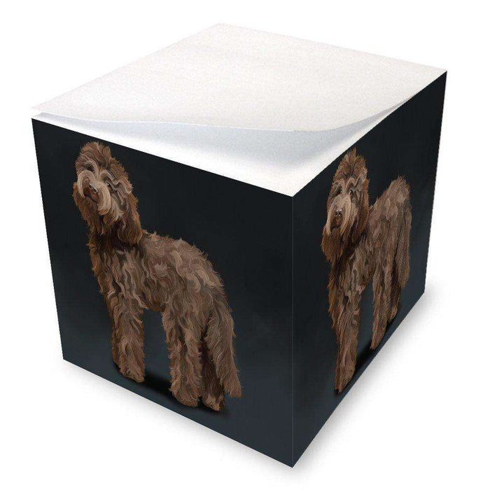 Labradoodle Brown Dog Note Cube