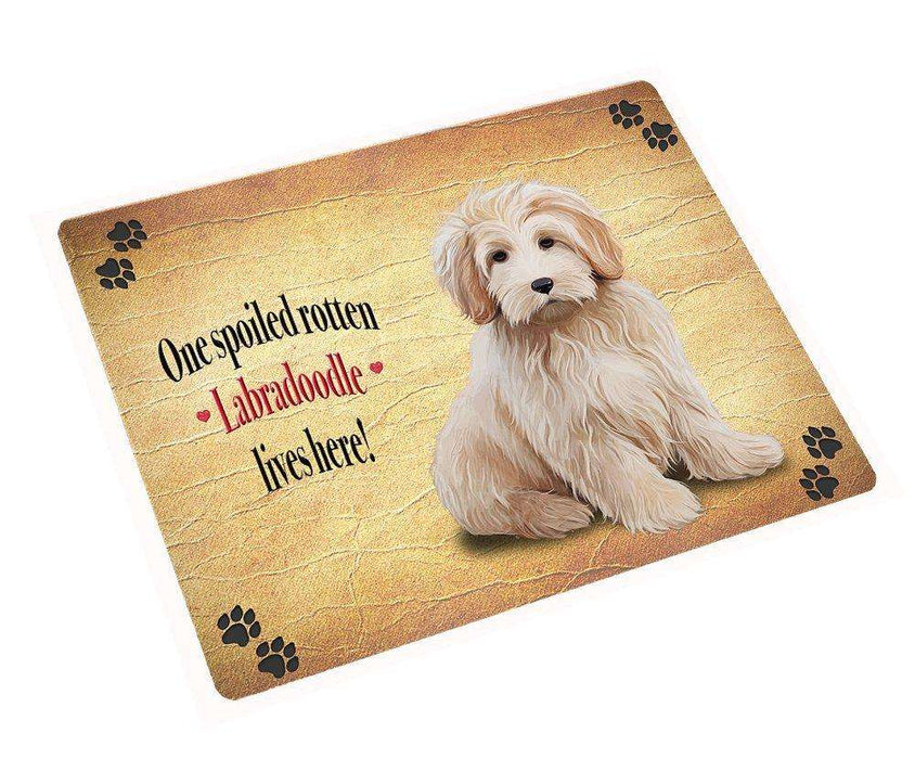 Labradoodle Spoiled Rotten Dog Magnet Mini (3.5" x 2")
