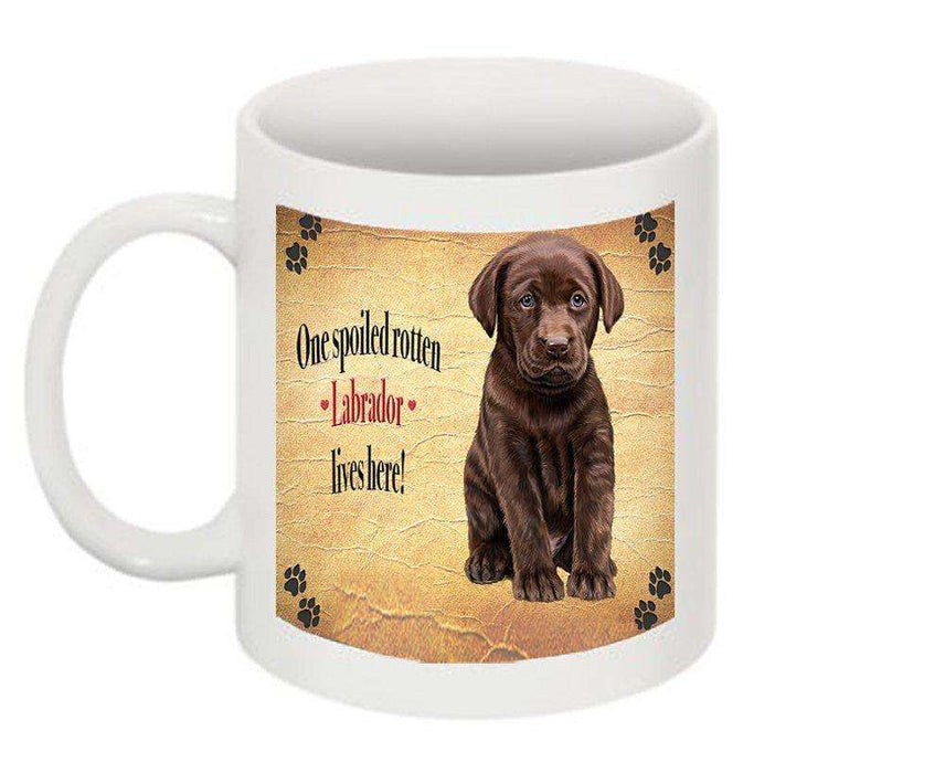 Labrador Brown Spoiled Rotten Dog Mug
