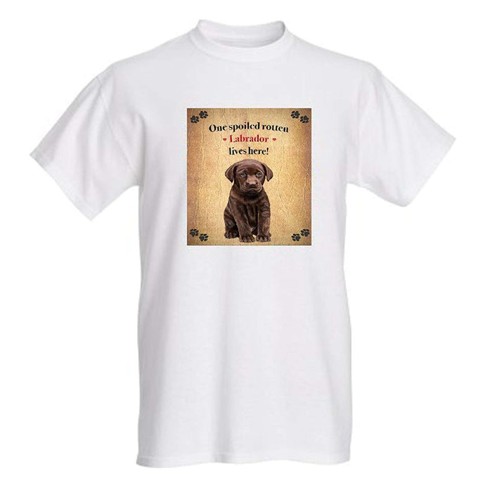 Labrador Brown Spoiled Rotten Dog T-Shirt