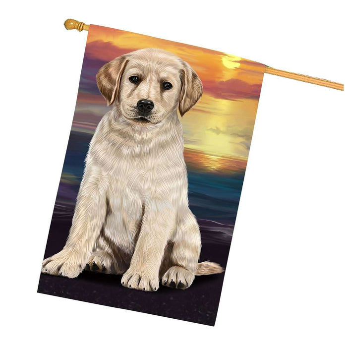 Labrador Dog House Flag