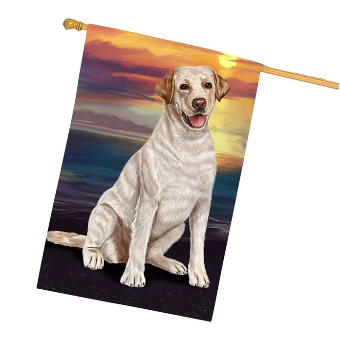 Labrador Dog House Flag