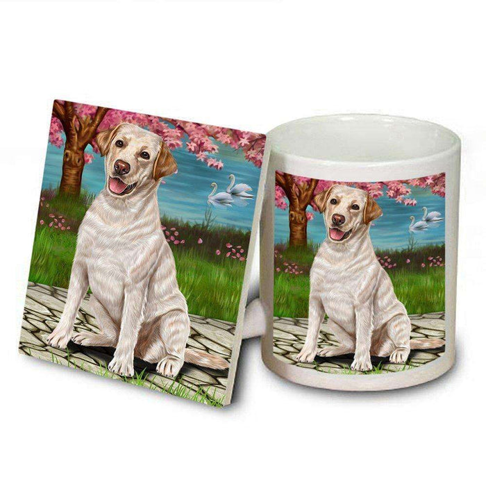 Labrador Dog Mug and Coaster Set