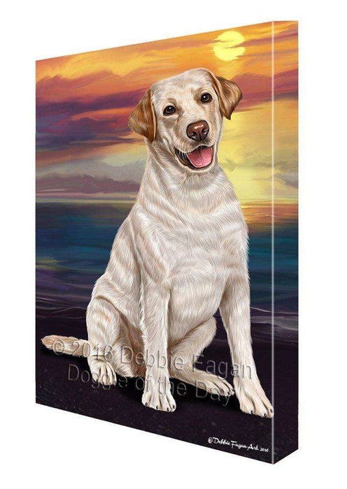 Labrador Dog Painting Printed on Canvas Wall Art