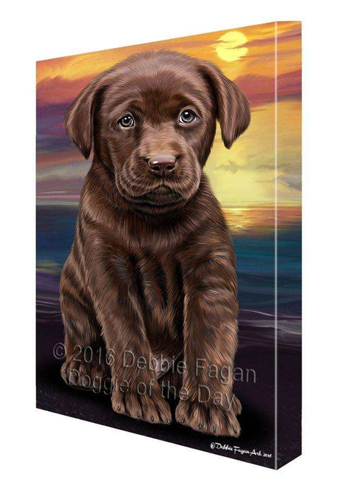 Labrador Dog Painting Printed on Canvas Wall Art