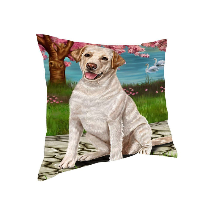 Labrador Dog Throw Pillow