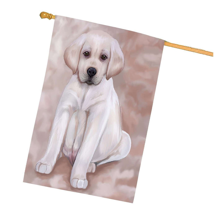 Labrador Puppy Dog House Flag