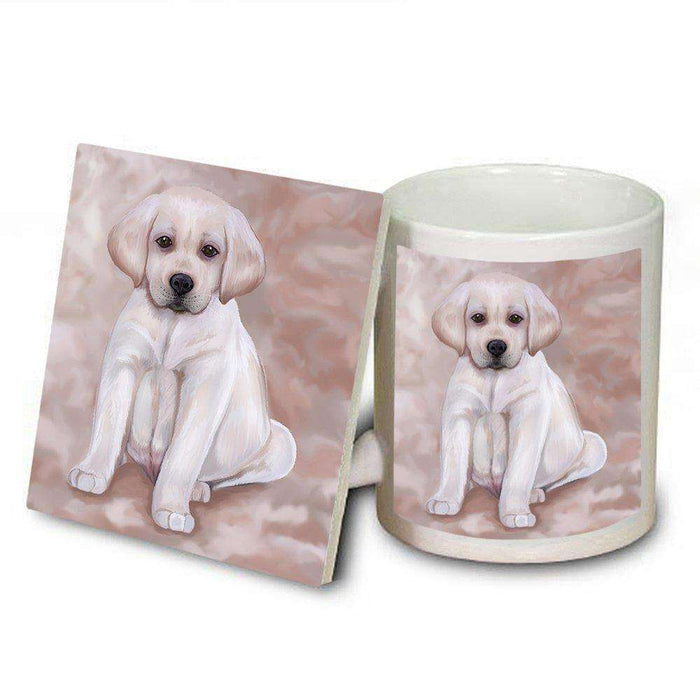 Labrador Puppy Dog Mug and Coaster Set