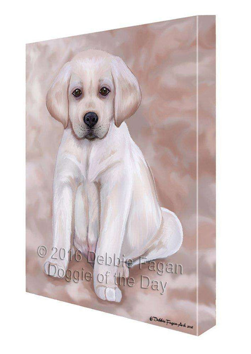 Labrador Puppy Dog Painting Printed on Canvas Wall Art