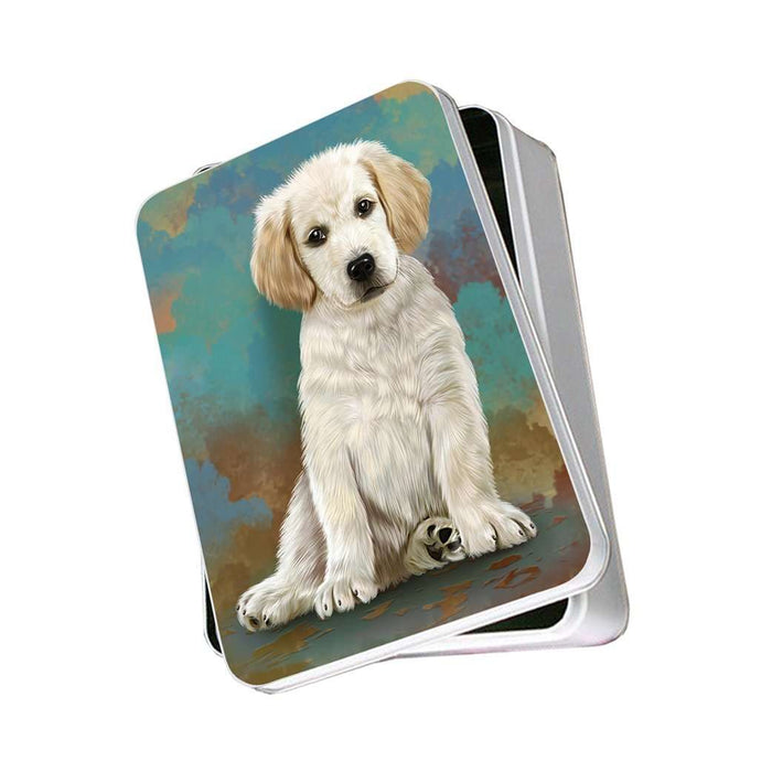 Labrador Puppy Dog Photo Storage Tin