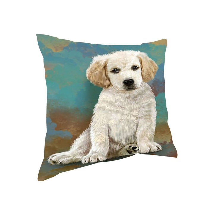 Labrador Puppy Dog Throw Pillow