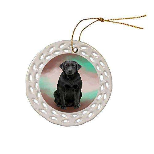 Labrador Retriever Dog Ceramic Doily Ornament DPOR48322