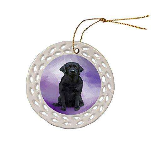 Labrador Retriever Dog Ceramic Doily Ornament DPOR48323