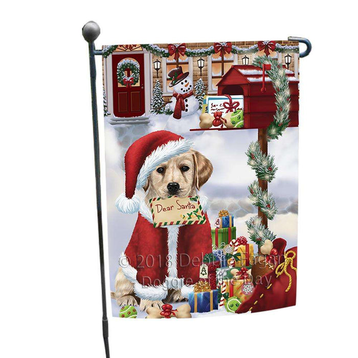 Labrador Retriever Dog Dear Santa Letter Christmas Holiday Mailbox Garden Flag GFLG53968